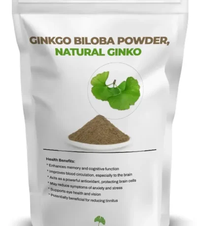 Ginkgo Biloba Powder, Natural Ginko Improve H. Quality memory Enhancer Dokta Herbal UK