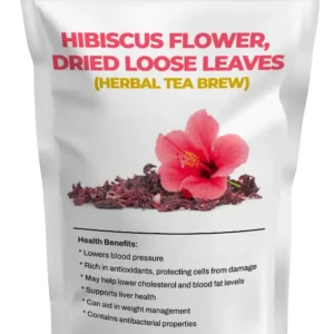 HIBISCUS Flowers, Dried Loose Leaf Dokta Herbal UK